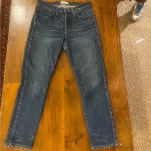 Madewell Slim Straight jeans, size 29, medium wash